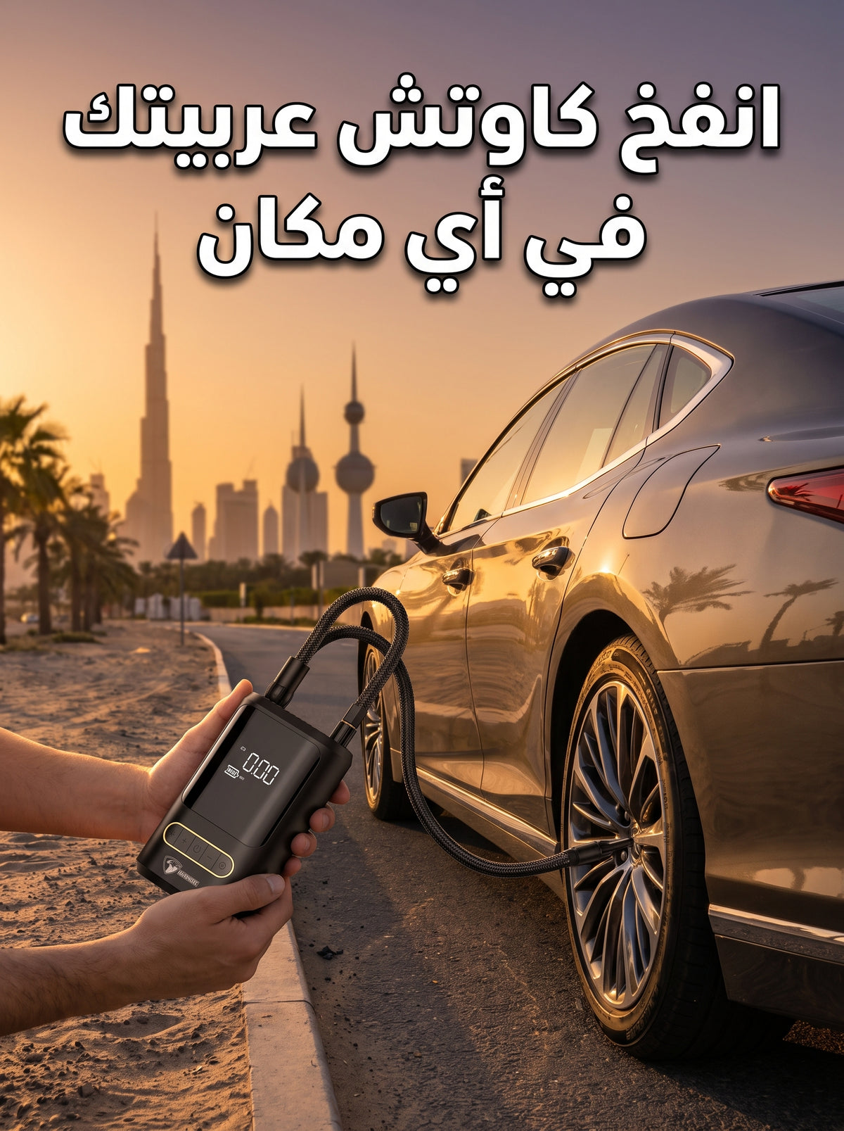 منفاخ الكاوتش الذكي المحمول 🚗